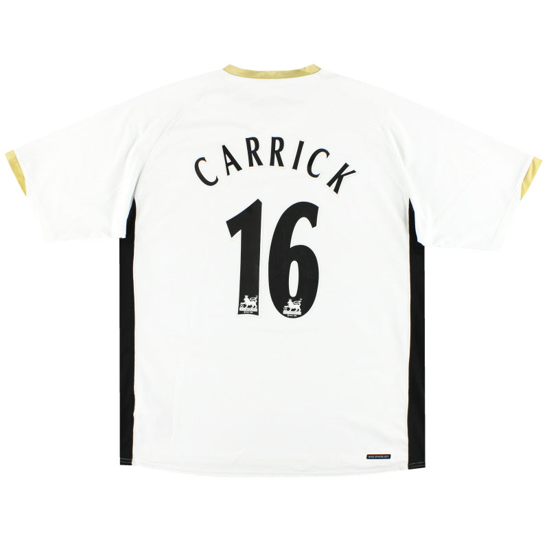 2006-08 Manchester United Nike Away Shirt Carrick #16 XL Football Shirt