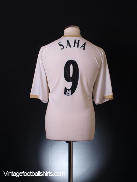 2006-07 Manchester United Away Shirt Saha #9 *Mint* XL Football Shirt