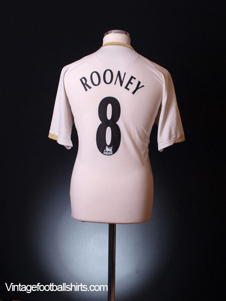 2006-07 Manchester United Away Shirt Rooney #8 M Football Shirt