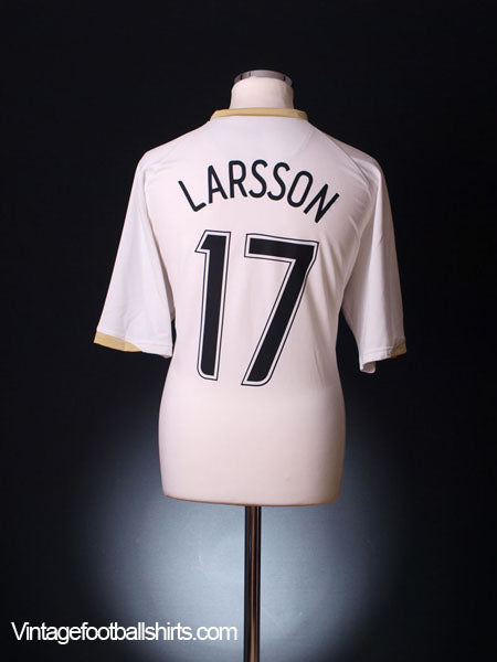2006-07 Manchester United CL Away Shirt Larsson #17 XL Football Shirt