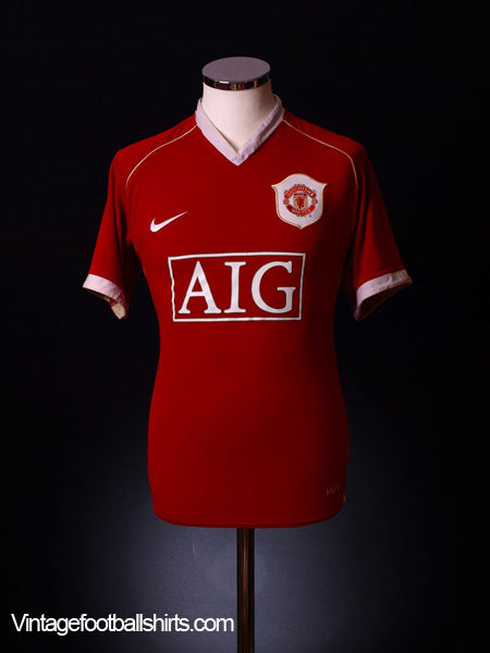 2006-07 Manchester United Home Shirt L Football Shirt