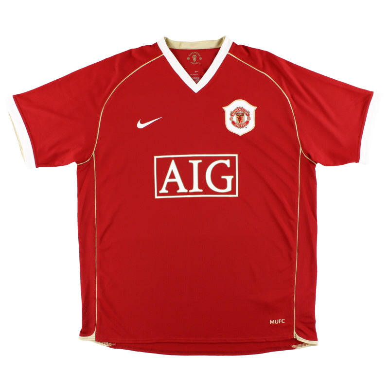 2006-07 Manchester United Nike Home Shirt M Football Shirt