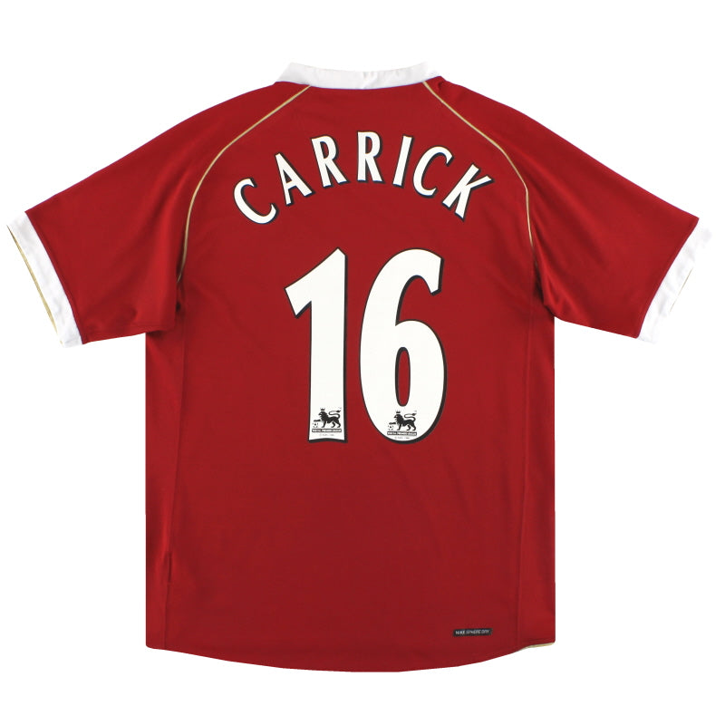 2006-07 Manchester United Nike Home Shirt Carrick #16 M Football Shirt