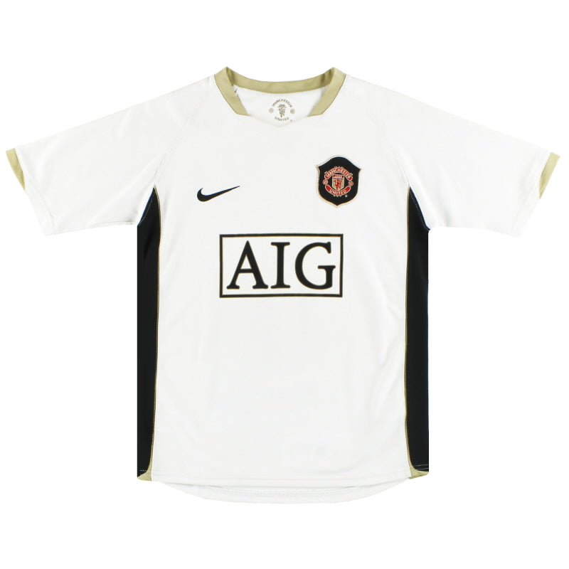 2006-07 Manchester United Nike Away Shirt L.Boys Football Shirt