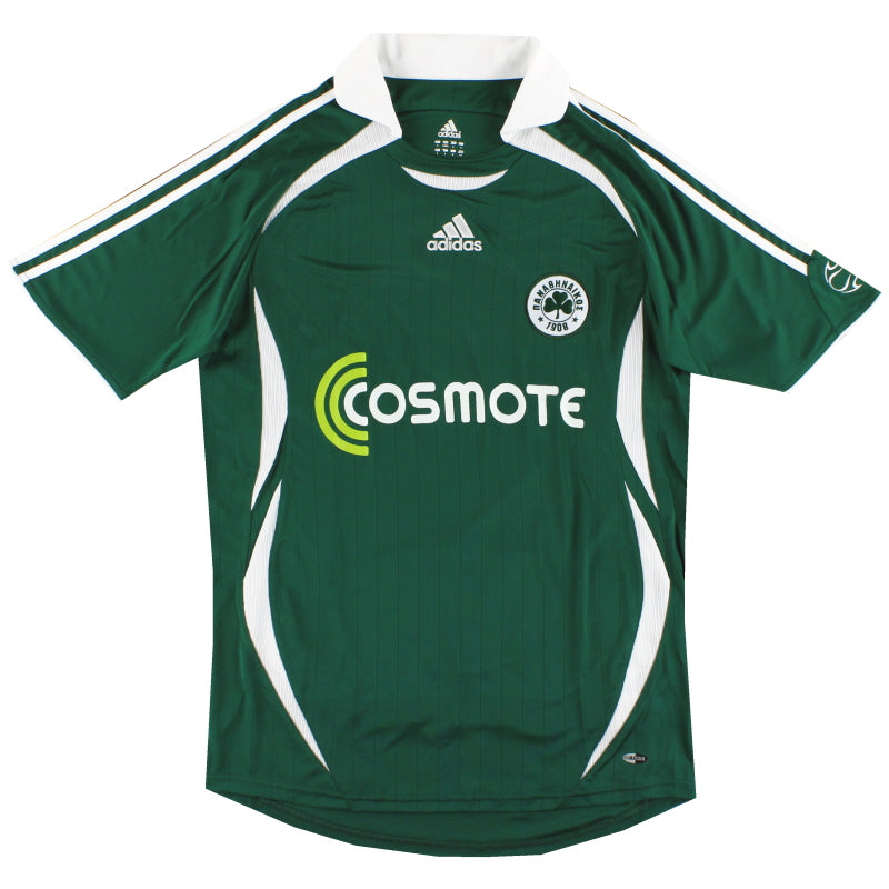 2006-07 Panathinaikos adidas Home Shirt S Football Shirt