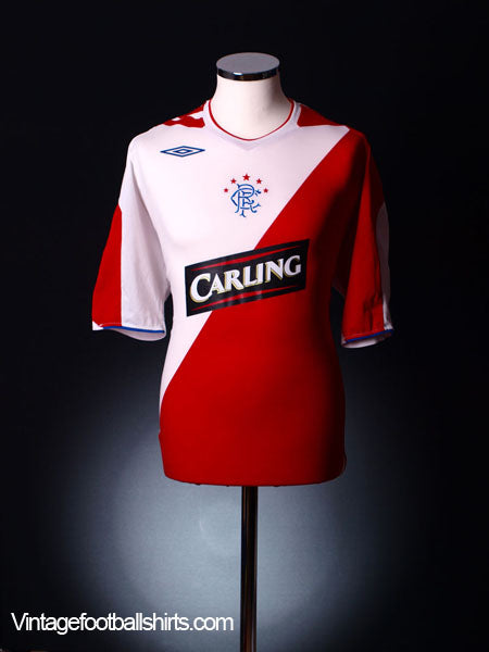 2006-07 Rangers Away Shirt L.Boys Football Shirt