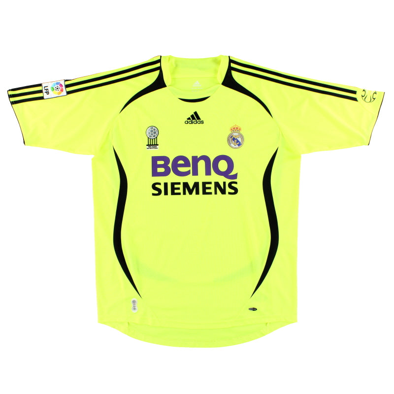 2006-07 Real Madrid adidas Goalkeeper Shirt *Mint* L Football Shirt