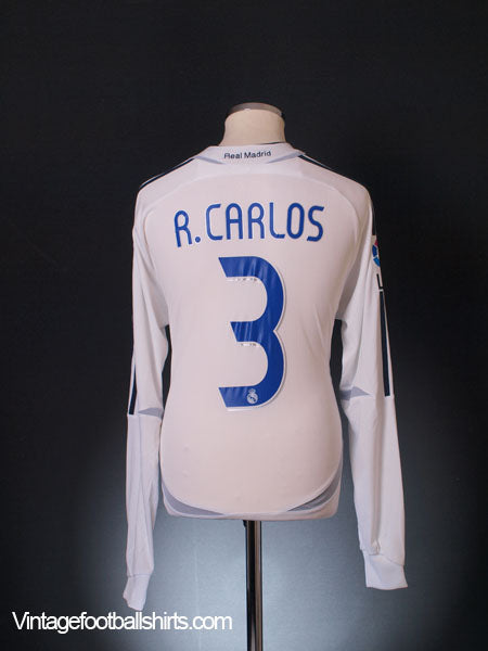 Maillot Real Madrid 2006-2007 Domicile - Roberto Carlos N°3 (S)