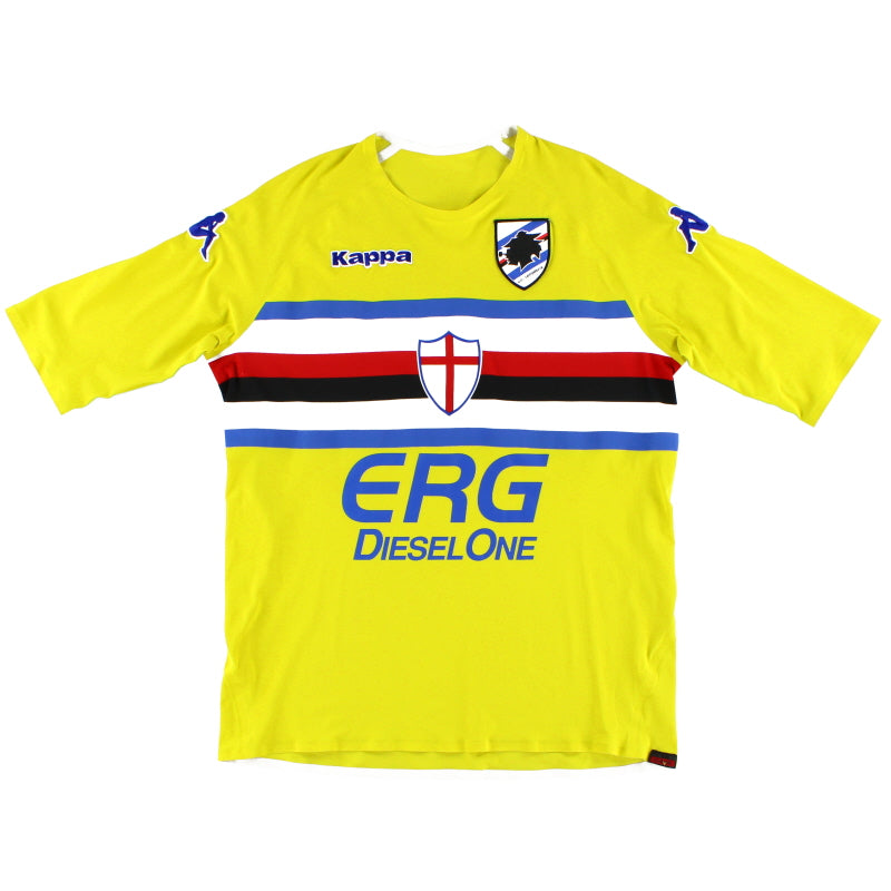 2006-07 Sampdoria Player Issue Goalkeeper Shirt L Football Shirt