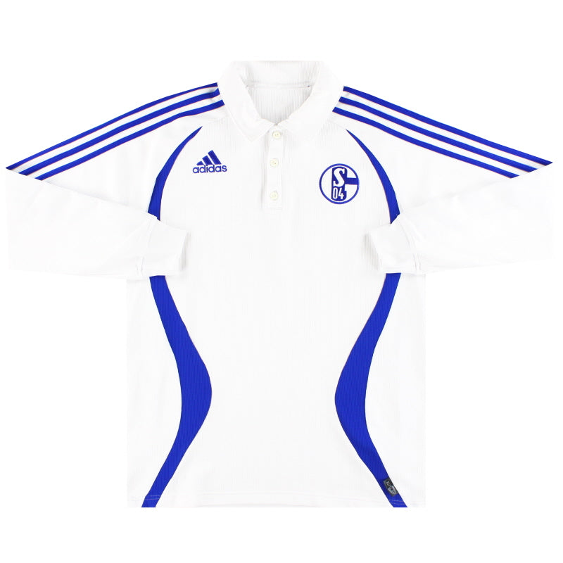 2006-07 Schalke adidas Polo Shirt L/S M Polo Shirt