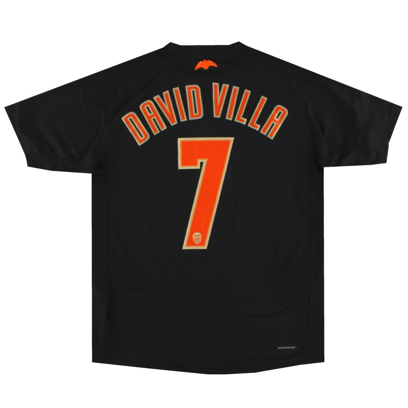 2006-07 Valencia Nike Away Shirt David Villa #7 M Football Shirt