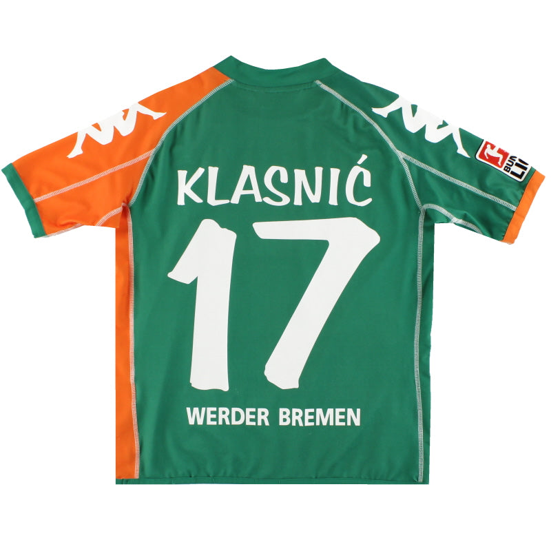 2006-07 Werder Bremen Kappa Away Shirt Klasnic #17 Y Football Shirt