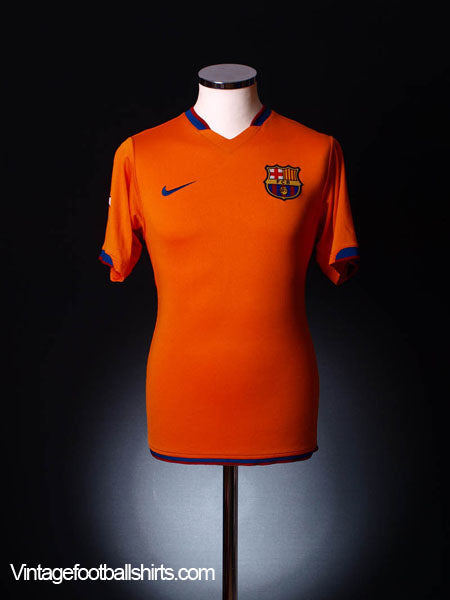 2006-08 Barcelona Away Shirt L Football Shirt