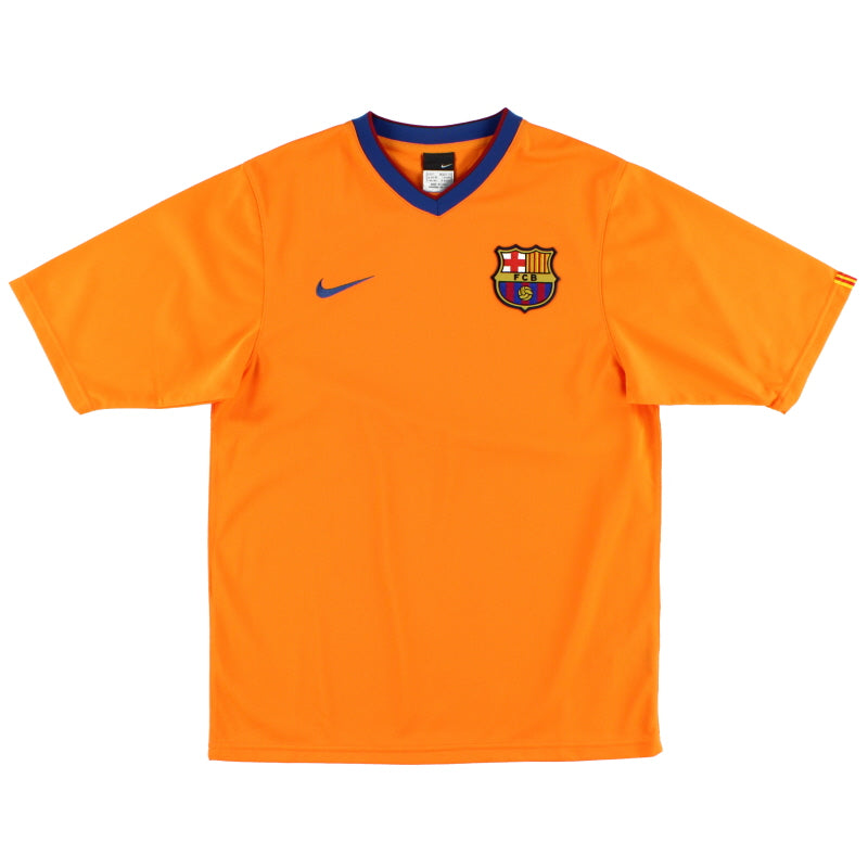 2006-08 Barcelona Basic Away Shirt L Football Shirt