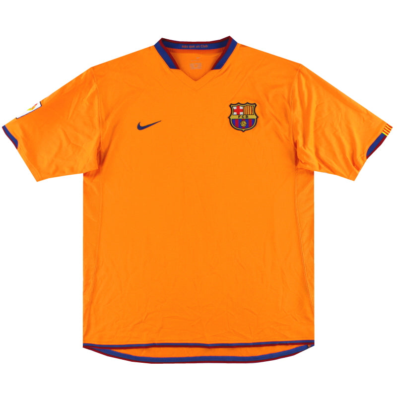 2006-08 Barcelona Nike Away Shirt L.Boys Football Shirt