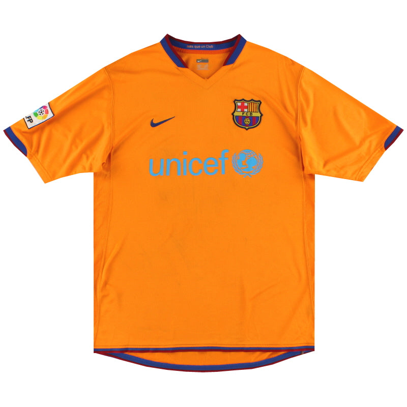 2006-08 Barcelona Nike Away Shirt L Football Shirt