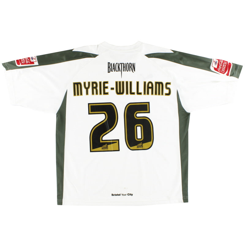 2006-08 Bristol City Puma Away Shirt Myrie-Williams #26 XL Football Shirt