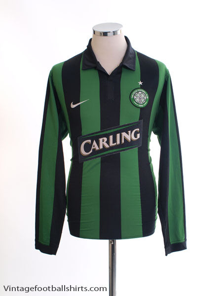 2006-08 Celtic Away Shirt L/S M Football Shirt