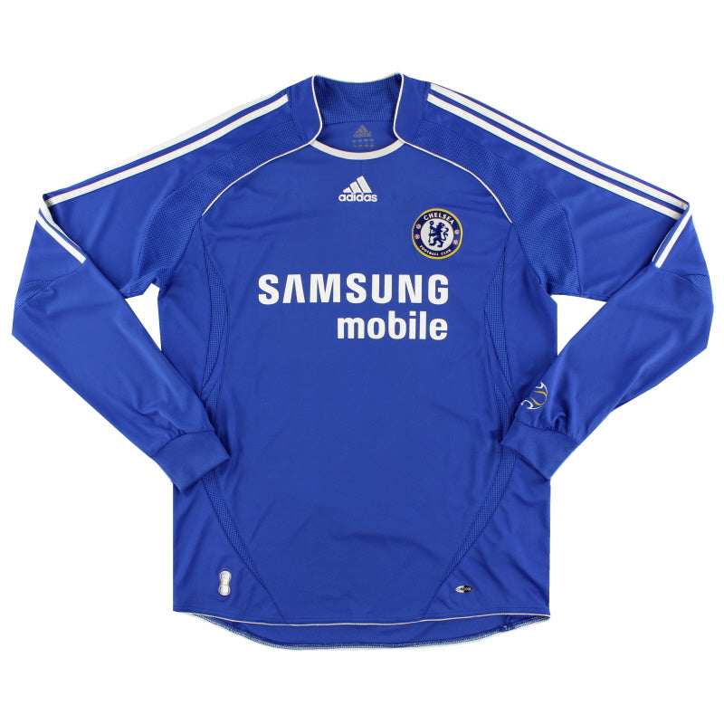 2006-08 Chelsea Home Shirt L/S L Football Shirt