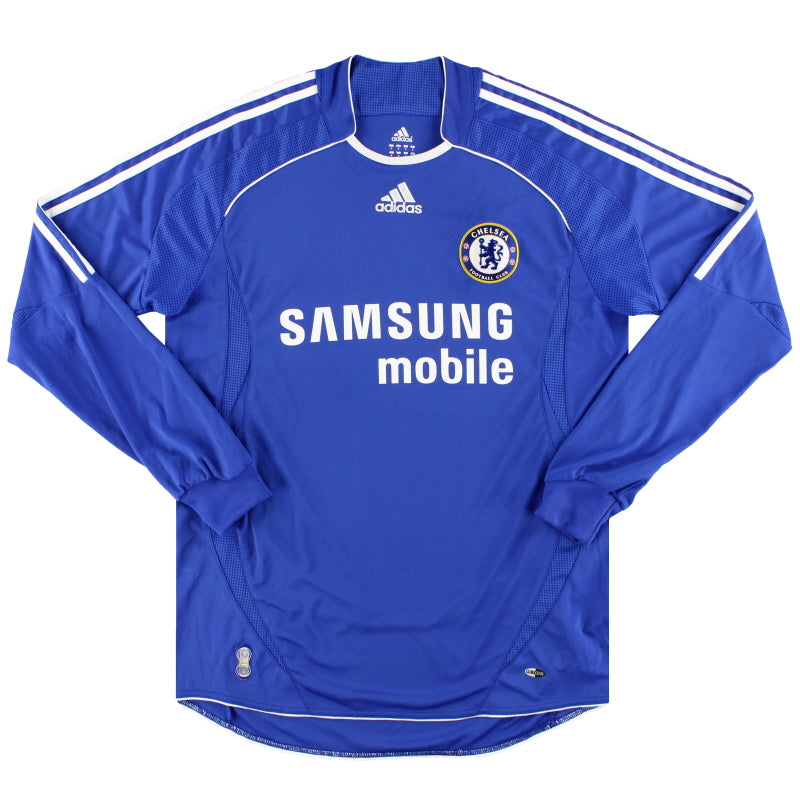2006-08 Chelsea adidas Home Shirt L/S M Football Shirt