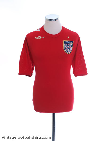 2006-08 England Away Shirt *Mint* M Football Shirt