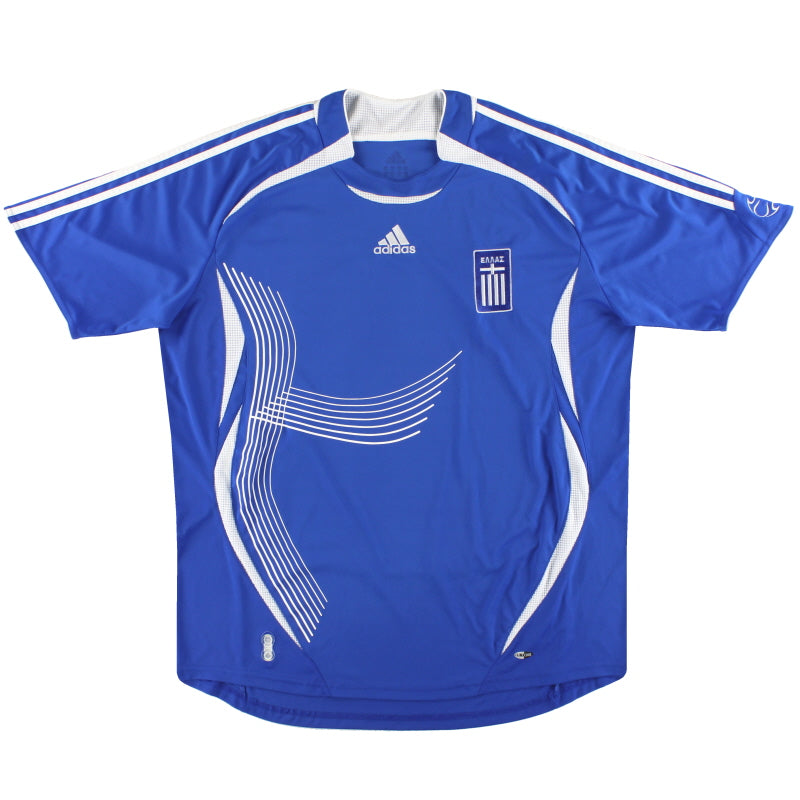 2006-08 Greece adidas Home Shirt M Football Shirt