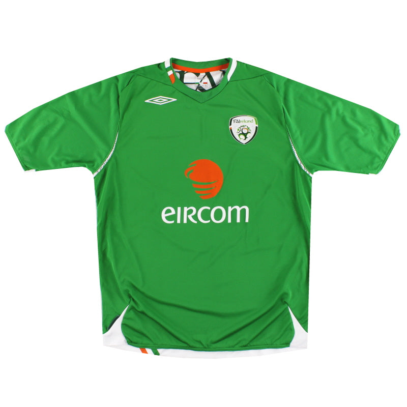 2006-08 Ireland Umbro Home Shirt *Mint* L.Boys Football Shirt