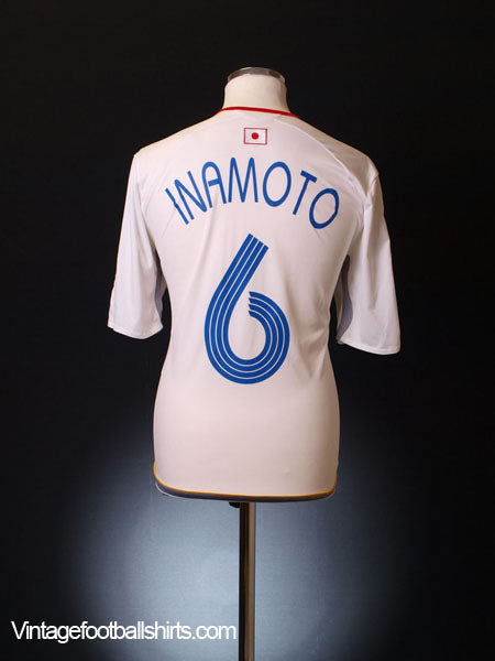 2006-08 Japan Away Shirt Inamoto #6 L Football Shirt