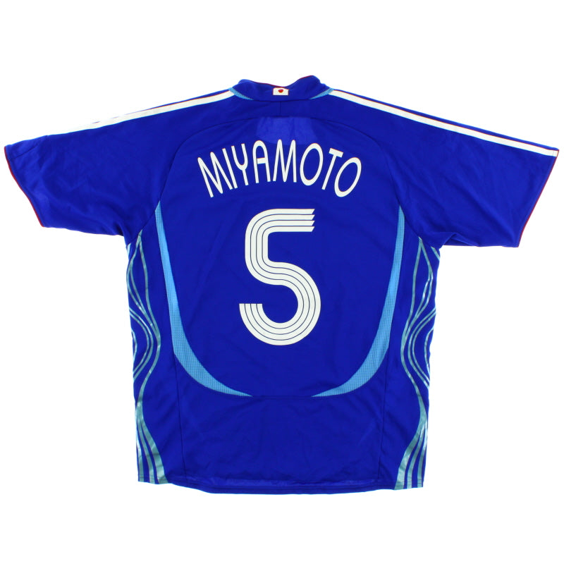 2006-08 Japan adidas Home Shirt Miyamoto #5 M Football Shirt