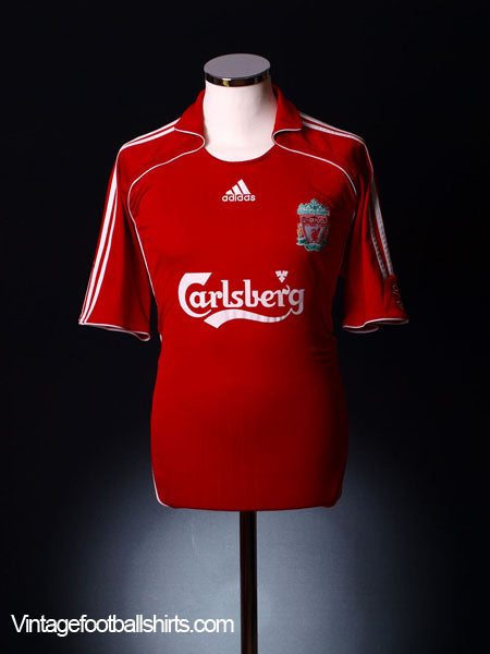 2006-08 Liverpool Home Shirt L.Boys Football Shirt