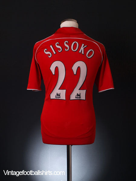 2006-08 Liverpool Home Shirt Sissoko #22 M Football Shirt