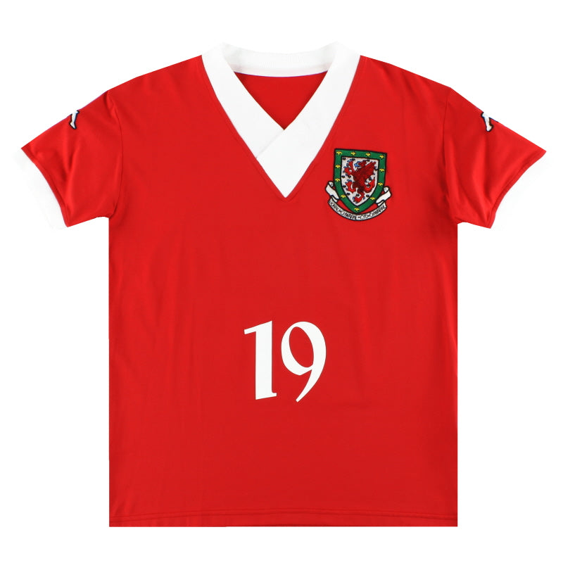 2006-08 Wales Kappa Player Issue Home Shirt #19 *As New* XXL.Boys Football Shirt