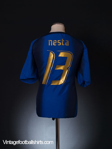 2006 Italy Home Shirt Nesta #13 XL Football Shirt