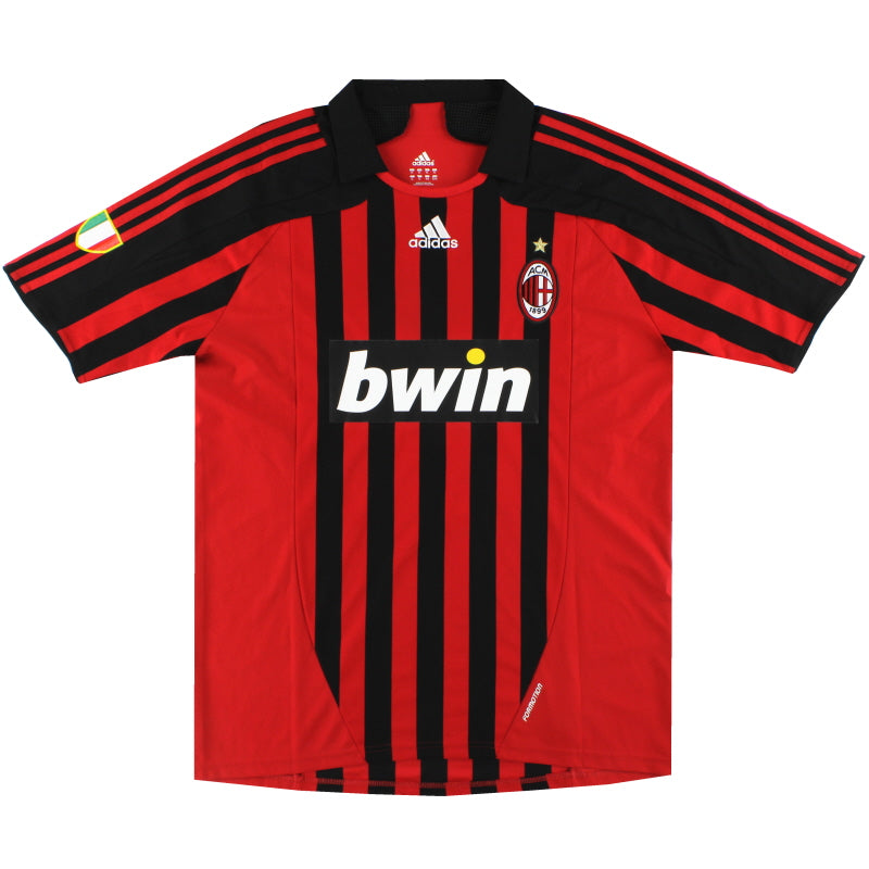 2007-08 AC Milan adidas Player Issue Home Shirt #2 XL Football Shirt