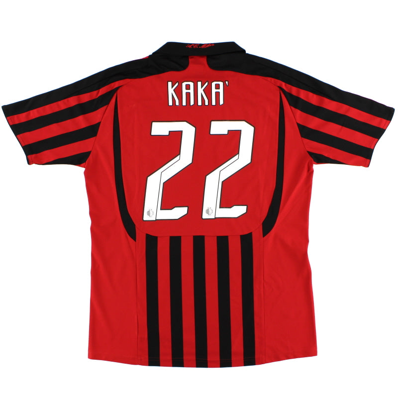 2007-08 AC Milan adidas Home Shirt Kaka' #22 S Football Shirt