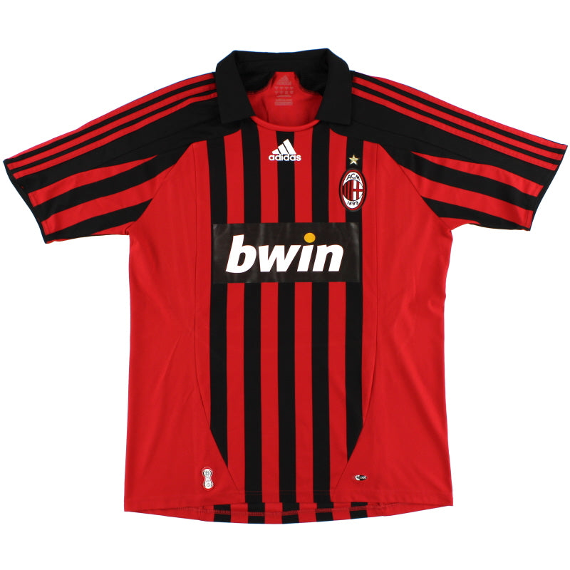 2007-08 AC Milan adidas Home Shirt XL Football Shirt
