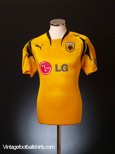 2007-08 AEK Athens Home Shirt *As New* XL Football Shirt