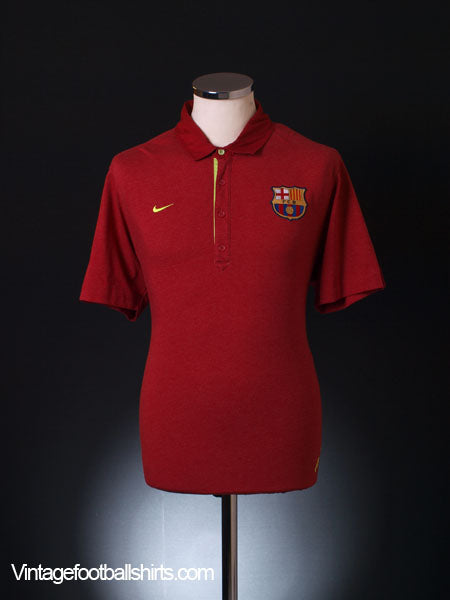 2007-08 Barcelona Polo Shirt L Polo Shirt