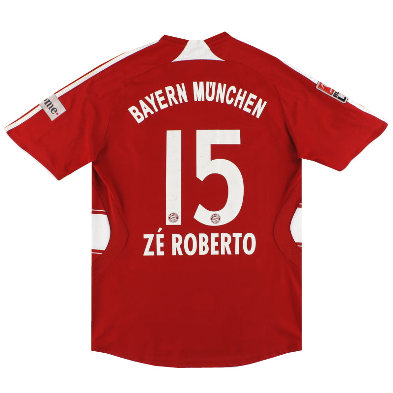 2007-08 Bayern Munich adidas Home Shirt Ze Roberto #15 M Football Shirt