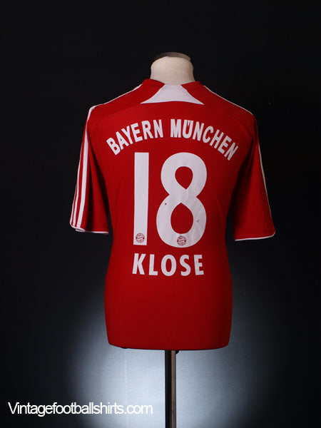 2007-08 Bayern Munich Home Shirt Klose #18 L Football Shirt