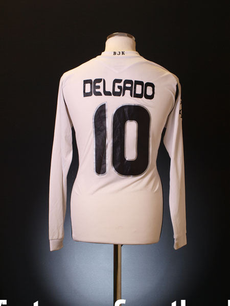 2007-08 Besiktas Match Worn CL Home Shirt Delgado #10 L/S (vs. Liverpool) Football Shirt