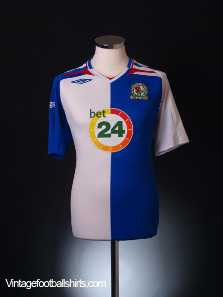 2007-08 Blackburn Home Shirt M Football Shirt