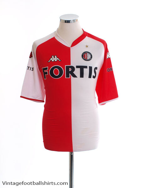 2007-08 Feyenoord '10-0' Home Shirt L Football Shirt