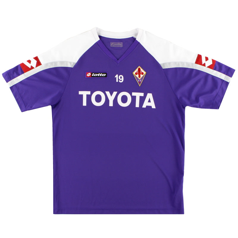 2007-08 Fiorentina Player Issue Lotto Training Shirt #19 L Training Shirt