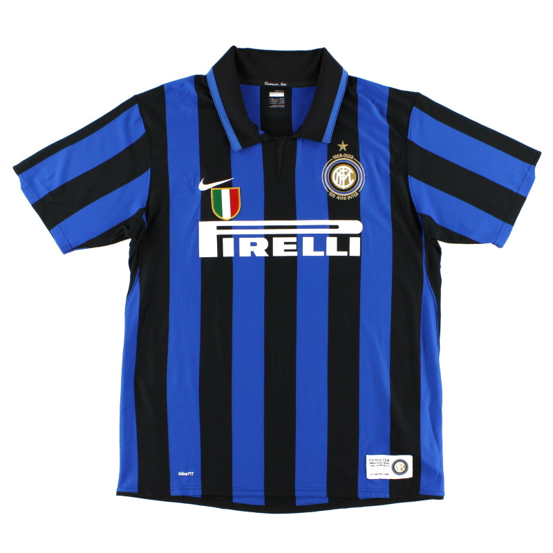 2007-08 Inter Milan 'Cento Anni' Centenary Home Shirt XL Football Shirt