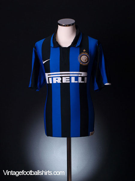 2007-08 Inter Milan Centenary Home Shirt S Football Shirt