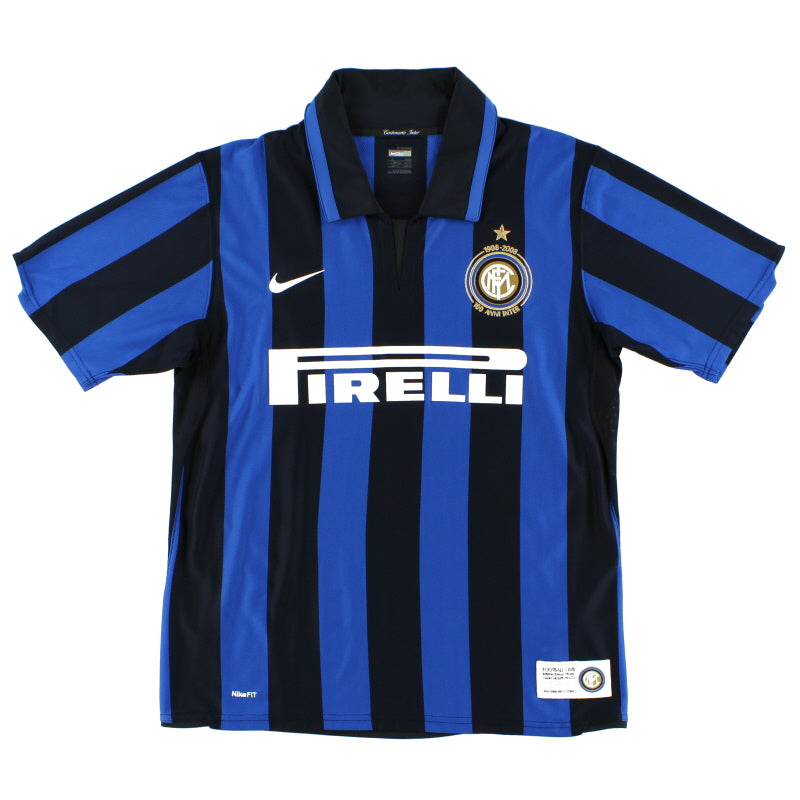 2007-08 Inter Milan Centenary Home Shirt L.Boys Football Shirt