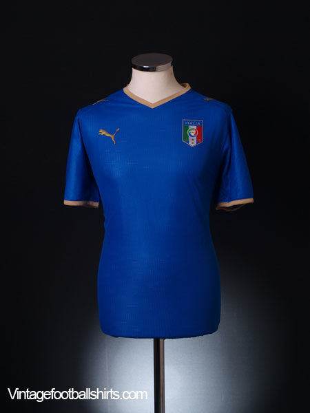 2007-08 Italy Home Shirt L Football Shirt