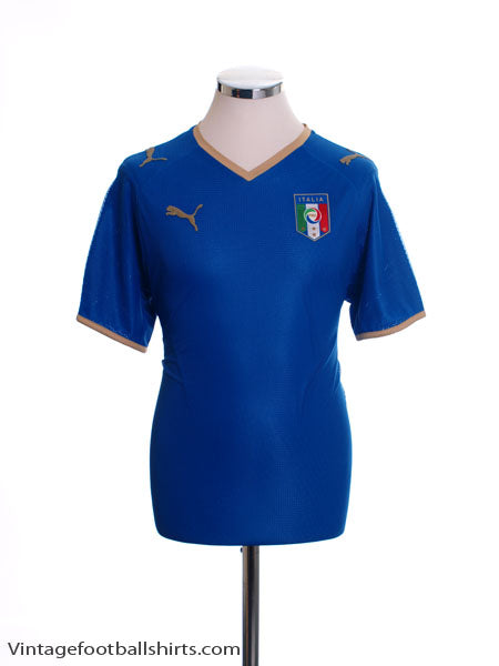 2007-08 Italy Home Shirt L Football Shirt