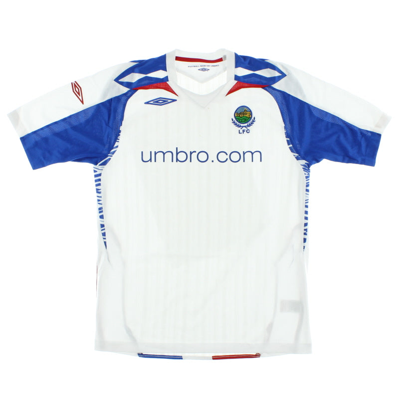 2007-08 Linfield Away Shirt M Football Shirt